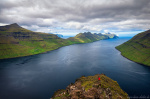 Klakkur summit view Photo summit, fjord, bay, coast, mountain, view, north, arctic, island, faroe islands, 2025, The Great North, photo