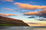 Fjord Sunset Photo sunset, fjord, houses, fishing, north, arctic, village, clouds, ocean, bay, faroe islands, 2025, The Great North, photo