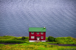 house, hut, fjord, coast, ocean, village, north, arctic, faroe islands, 2025, photo