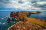 mountains, bay, coast, view, sea, ocean, boat, panorama, madeira, 2024, photo