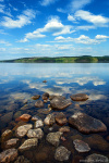 Mirror Lake Island Photo lake, mirror, reflection, summer, island, bird, sweden, 2023, The Great North, photo