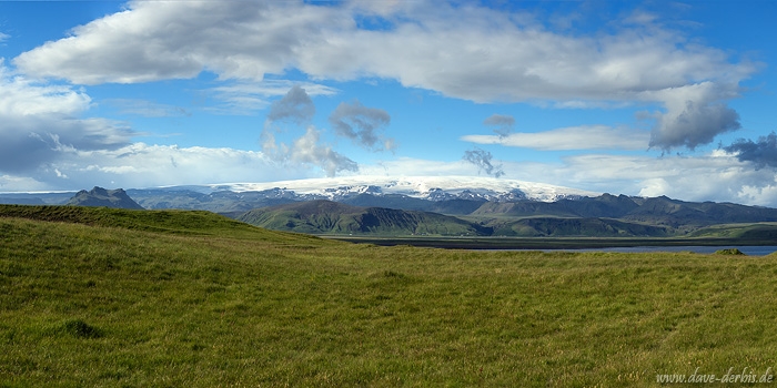 glacier, ice, myrdalsjökull, grass, snow, mountains, view, panorama, iceland, 2017, photo