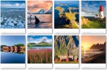 norway, waterfall, sunset, wilderness, calendar, 2020, photo