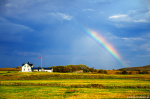 Norwegian Weather Photo storm, rainbow, lofoten, house, island, arctic, north, clouds, norway, 2024, The Great North, photo