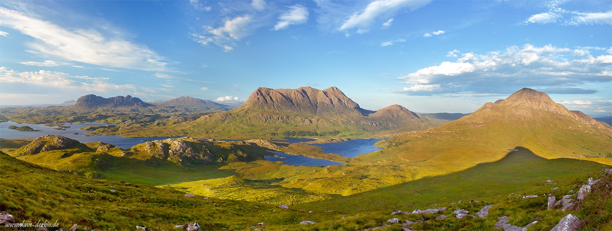 panorama, scotland, assynt, mountain, summit, view, 2014, photo