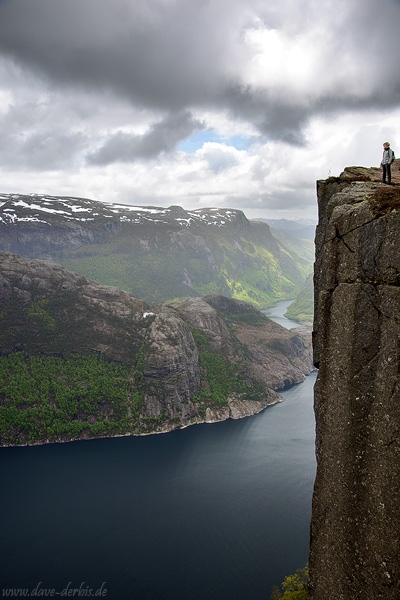 fjord, cliff, mountain, person, hiking, norway, 2015, photo
