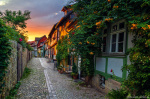 sunset, harz, city, old, streed, road, house, 2023, Cityscapes, photo