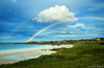 Rainbow Beach Photo rainbow, beach, arctic, lofoten, sand, ocean, bay, village, norway, north, 2024, The Great North, photo