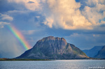 Rainbow Mountain Photo rainbow, island, storm, mountains, clouds, lofoten, arctic, norway, 2024, The Great North, photo