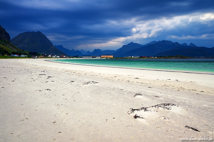 beach, arctic, mountains, storm, white, sand, village, norway, lofoten, 2024, photo