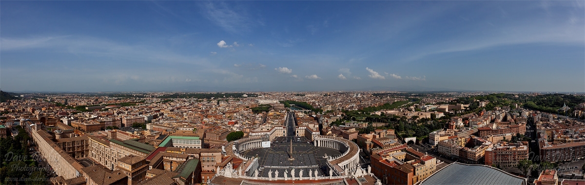 panorama, basilica, vaticano, church, city, rome, italy, photo