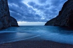 sunset, sa calobra, sea, coast, blue, mountain, torrent, mallorca, spain, 2011, photo