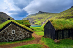 Saksun Huts Photo hut, cabin, mountains, rorbuer, saksun, valley, mountains, north, bay, faroe islands, 2025, The Great North, photo