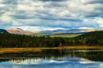 forest, lake, reflection, wilderness, sarek, lapland, mountains, sweden, 2022, Sweden, photo