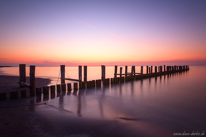 sunset, beach, coast, baltic sea, pink, long exposure, germany, zingst, 2016, photo