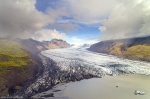 glacier, ice, skaftafell, vatnajoekull, aerial, drone, mountains, iceland, 2017, photo