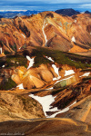 hiker, mountains, wilderness, highlands, way, path, volcanic, landmannalaugar, iceland, 2022, photo