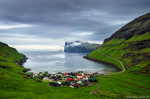 Tjørnuvík Photo fishing, village, bay, ocean, mountains, coast, north, beach, faroe islands, 2025, The Great North, photo