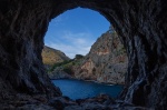 sa calobra, sea, coast, mountain, window, tunnel, torrent, gorge, mallorca, spain, 2011, Spain, photo