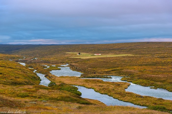 river, tundra, autumn, farm, sunset, iceland, 2016, photo