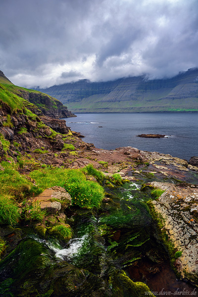 stream, mountains, fjord, river, cascade, waterfall, north, arctic, faroe islands, 2025, photo