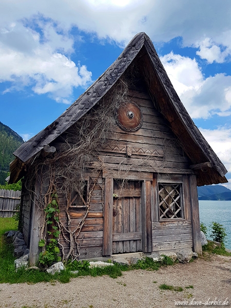 village, hamlet, house, lake, viking, germany, 2018, photo