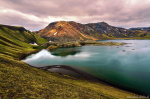 lake, mountains, highlands, volcanic, lava, reflection, iceland, 2022, Iceland, photo