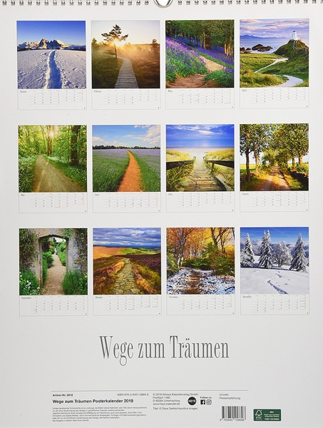 wald, wälder, wege, träumen, idylle, deutschland, kalender, wandkalender, 2019, photo