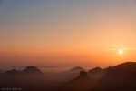 sunrise, valley, mountain, sun, saxon switzerland, germany, latest, Stock Images Germany, photo